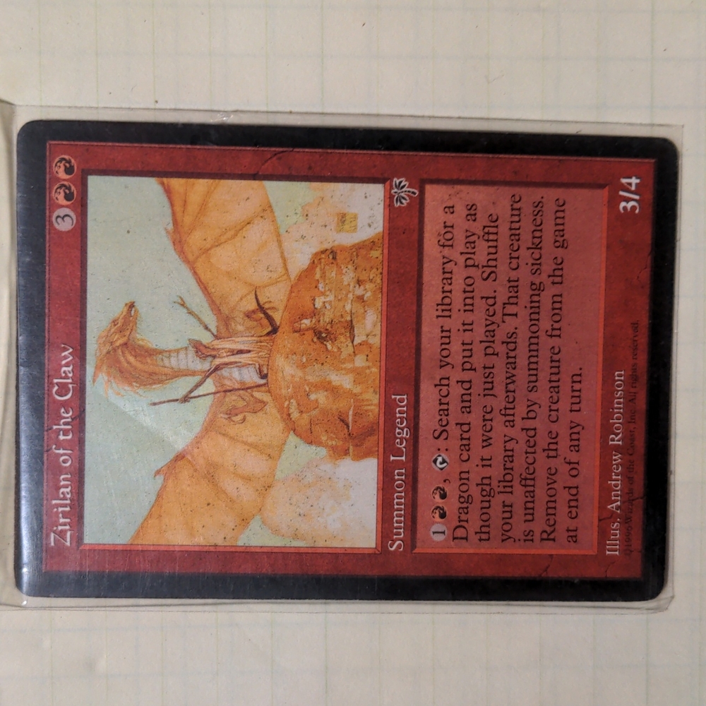 mtg Zirilan of the claw card
